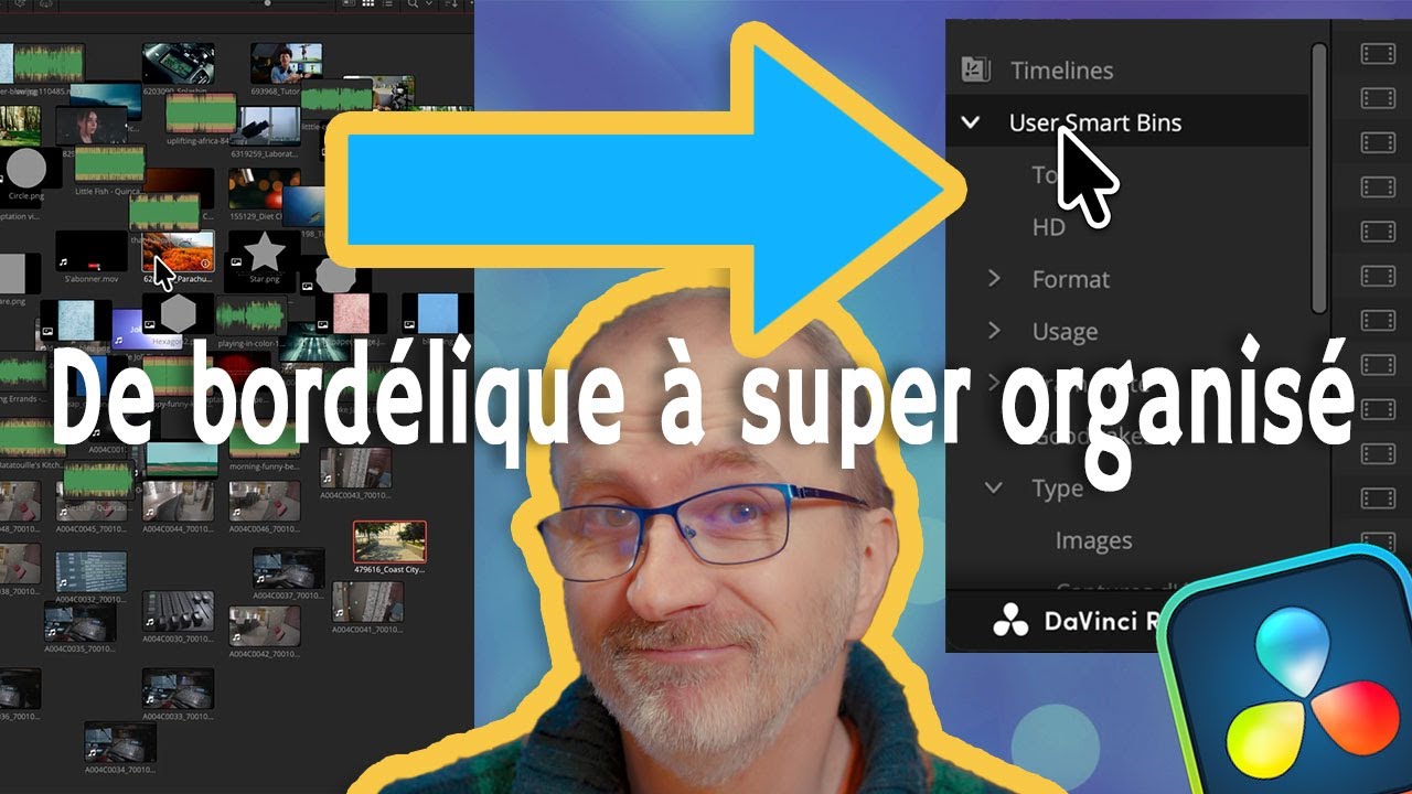 L'outil d'organisation automatique⎟Tuto DaVinci Resolve