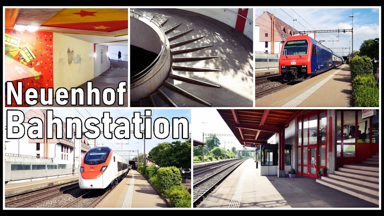 Small Train Station Neuenhof, Switzerland / Kleine Bahnstation bei Neuenhof (Aargau)
