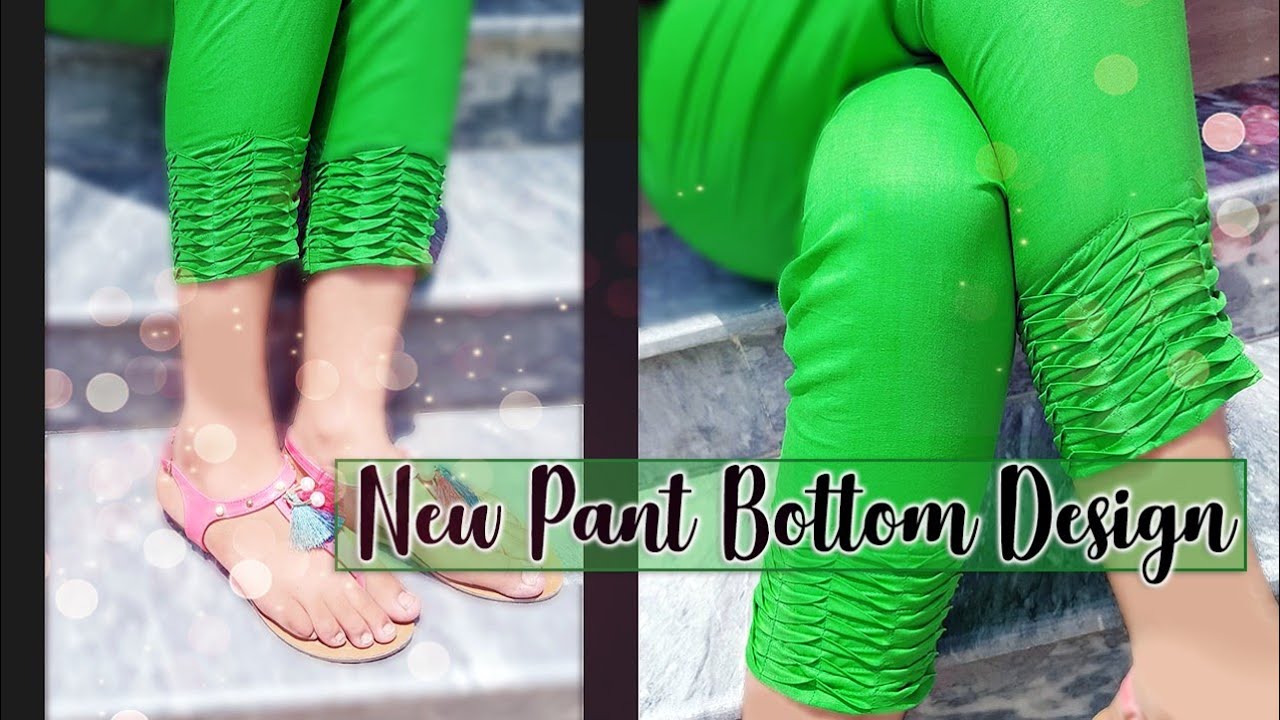 Beautiful capri bottom design 2018 cutting and stitching