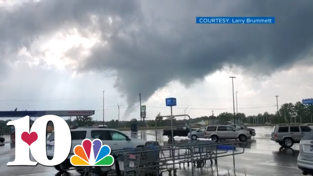 Incredible video shows a tornado forming near the Crossville Walmart