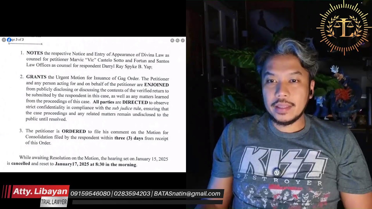 LAWYER EXPLAINS: LATEST ORDER SA VIC SOTTO VS. DARRYL YAP PEPSI PALOMA ISSUE- CYBER LIBEL