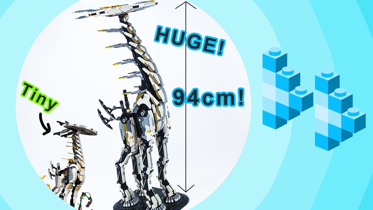 Building the Tallest Lego Tallneck from Horizon Zero Dawn! - Design by SerialBuilder [Timelapse]