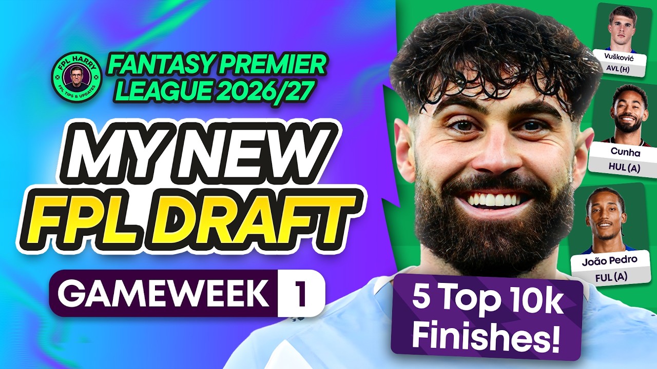 MY NEW FPL DRAFT! 💥 5X TOP 10K FINISHES 😮 | Fantasy Premier League 2026/27