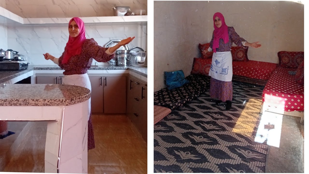 اليوم عزيزه شاركت 😱معكم الروتين ديالها🤩 البسيط ديال الباديه والحمد لله على الخيرات هذه ما