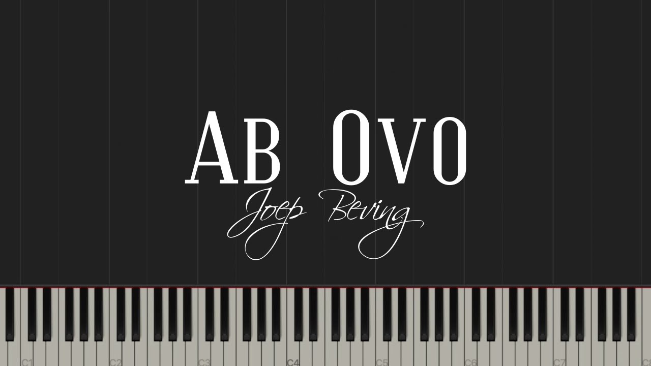 Ab Ovo - Joep Beving (Piano Tutorial)