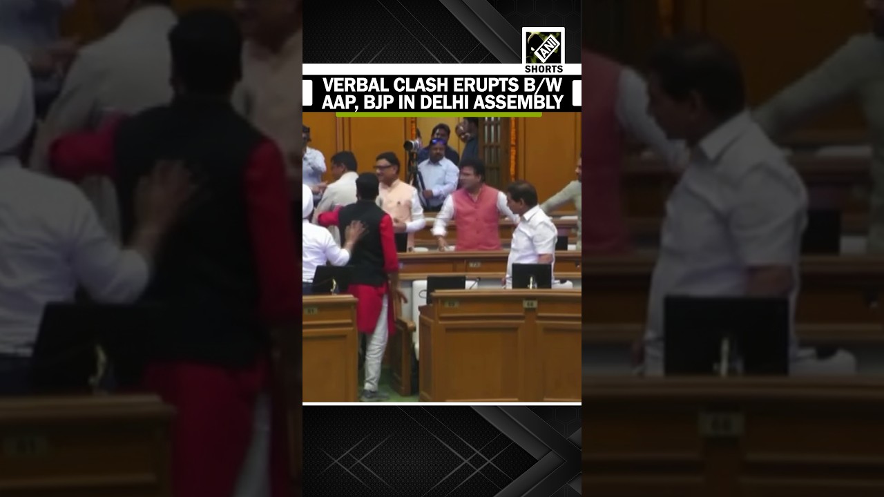 Uproar breaks out in Delhi Assembly as AAP's Kuldeep Kumar and BJP's Ravi Negi clash