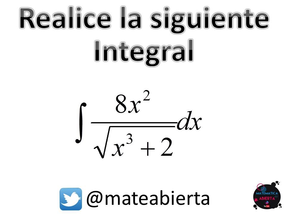 INTEGRAL por el método 
