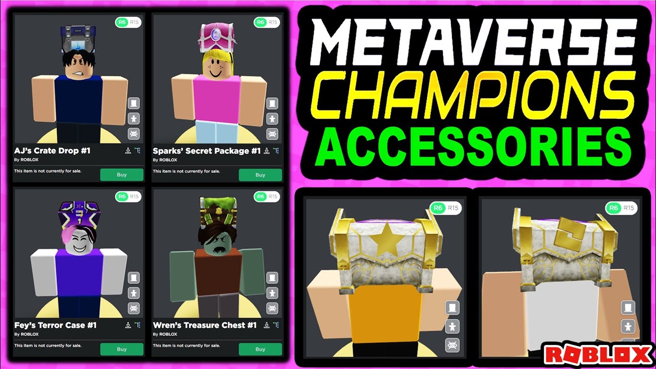 ALL PRIZE ACCESSORIES & INFO! ROBLOX METAVERSE CHAMPIONS EVENT! STARTS APRIL 15TH!