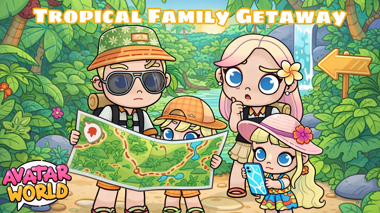 Tropical Family Getaway 🌴🦜✨ | Avatar World | Asmr