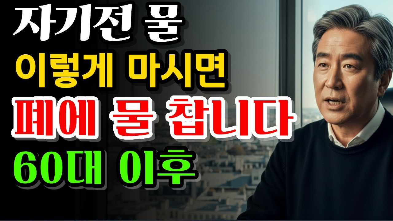 자기전 이 물 한잔, 폐에 물 찰 수 있습니다 (60대 이후)