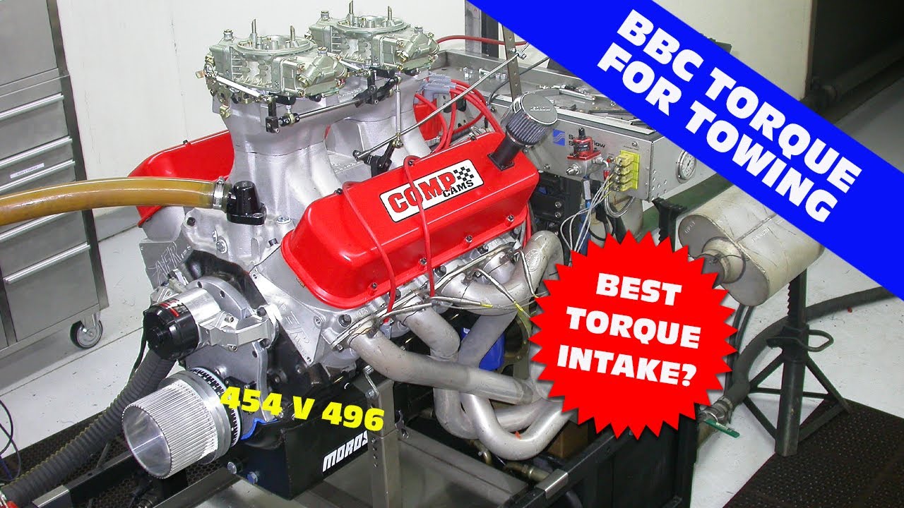HOW TO MAKE MORE BBC TORQUE FOR TOWING-454 VS 496 VS 496. DUAL PLANE VS SINGLE PLANE VS TUNNEL RAM!