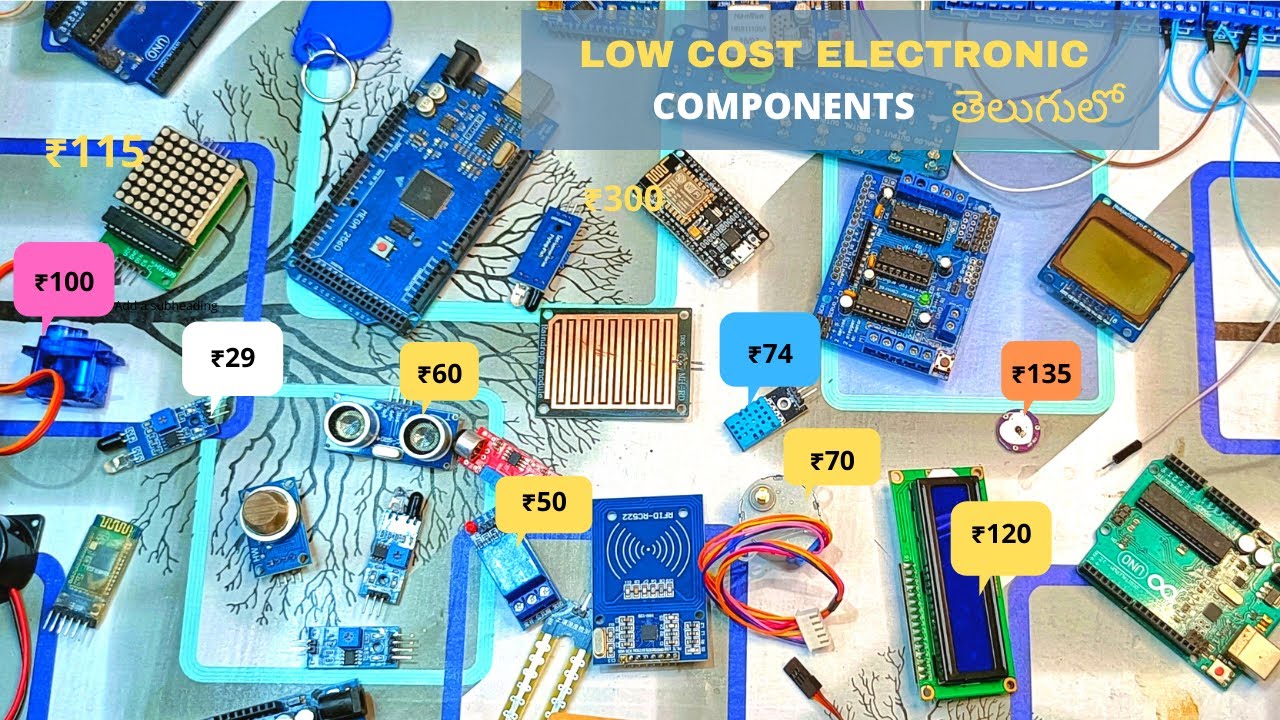 unboxing of electronic components Telugu