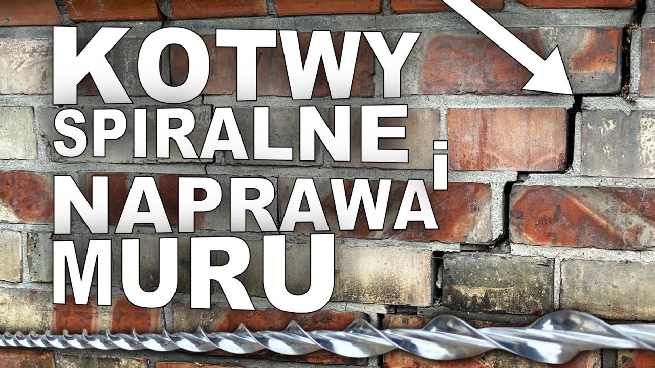Kotwy Spiralne do napraw pękniętego muru krok po kroku - Ankrowanie Budynku