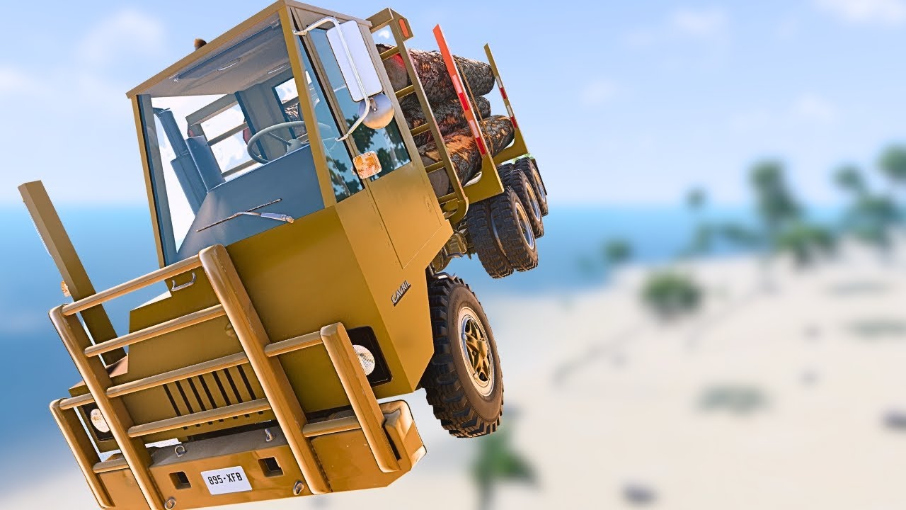 Extreme Descent to the Beach | BeamNG.drive