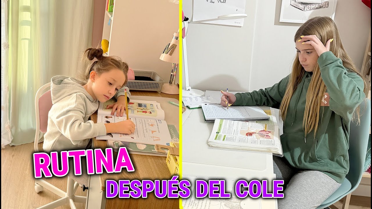 RUTINA DE TARDE DESPUÉS DEL COLEGIO DE DANIELA Y MARTINA