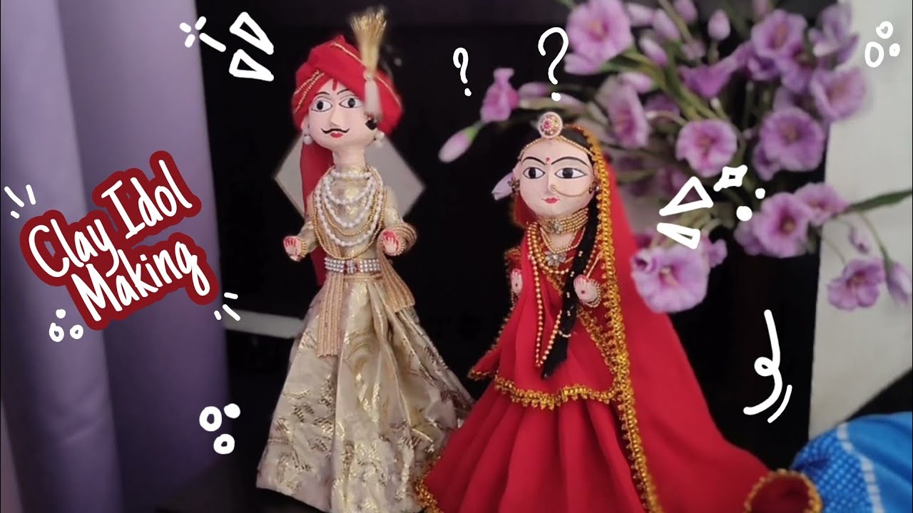 Gangaur murti making|Gangaur ki murti kaise banaye|गणगौर के लिये इसरजीऔर पार्वती जी (गौरी) की मूर्ति