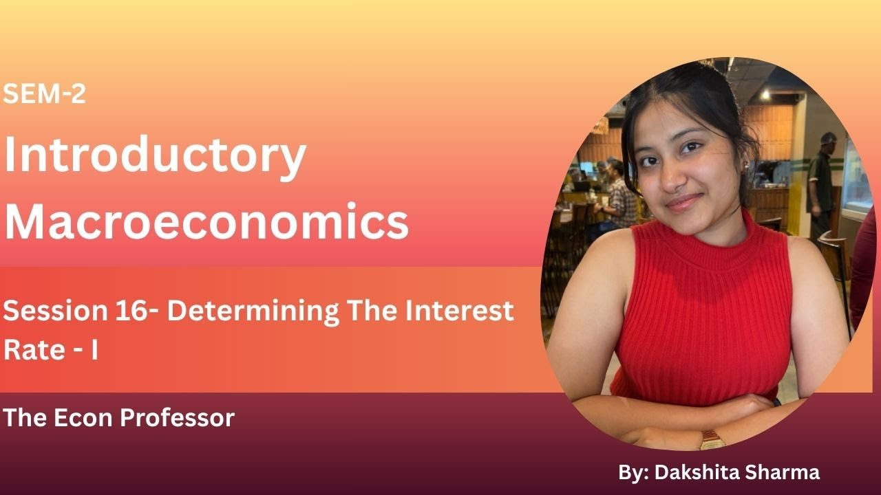 Session 16- Determining The Interest Rate - I