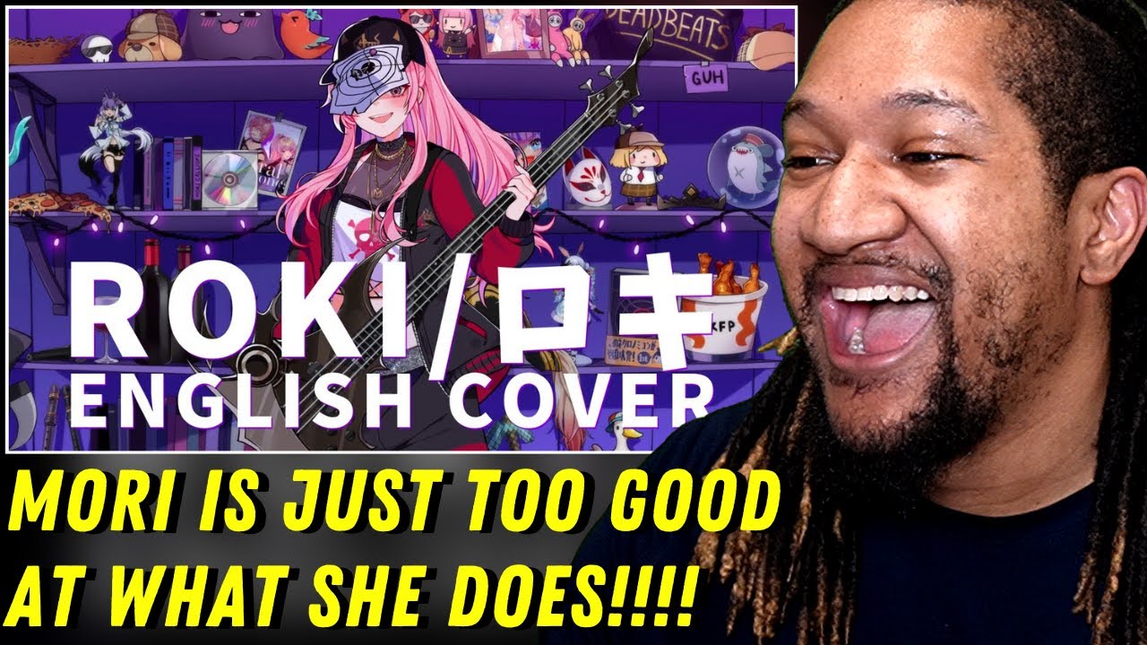Reaction to [MV] ロキ / Roki (English Rap Cover) - Calliope Mori