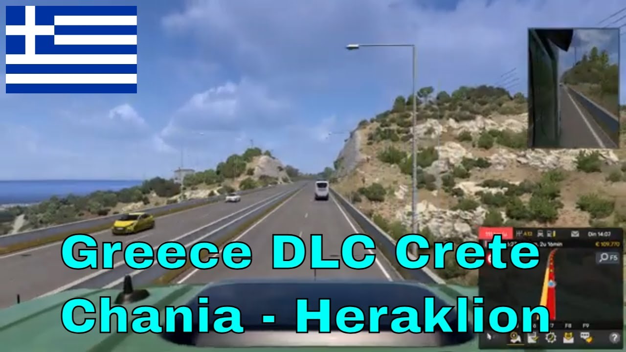 DLC для ETS 2 Греция Крит: Ханья — Ираклион Новое дополнение Euro Truck Simulator 2