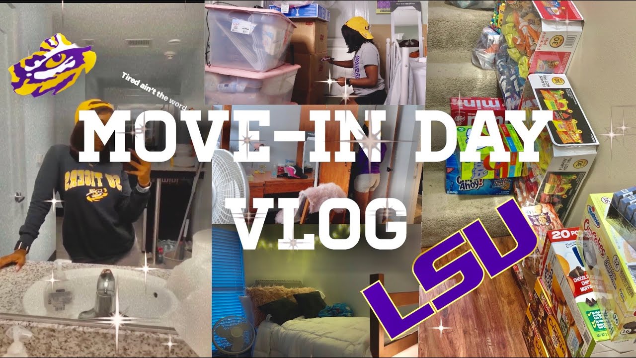Move In Day Vlog!! // LSU 💜  💛