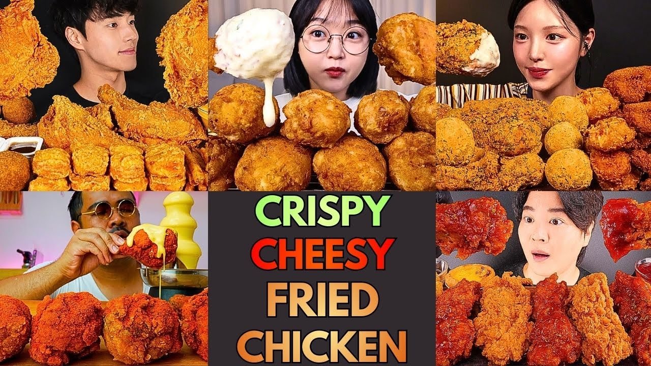 🔥🍗🧀ASMR Ultra Crispy Chicken Mukbang Compilation | Don’t Watch Hungry | BIG BITES