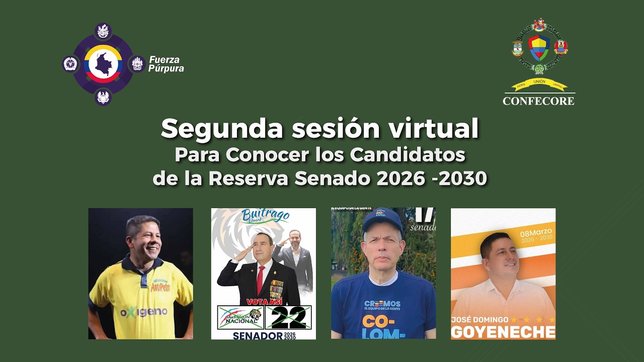 Segundo espacio de diálogo con candidatos al Senado 2026–2030 de la Reserva y Veteranos FP
