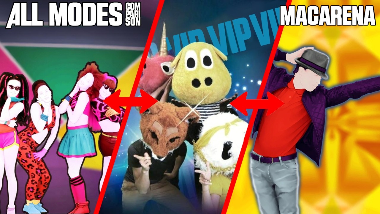 JUST DANCE COMPARISON - MACARENA [ALL MODES]