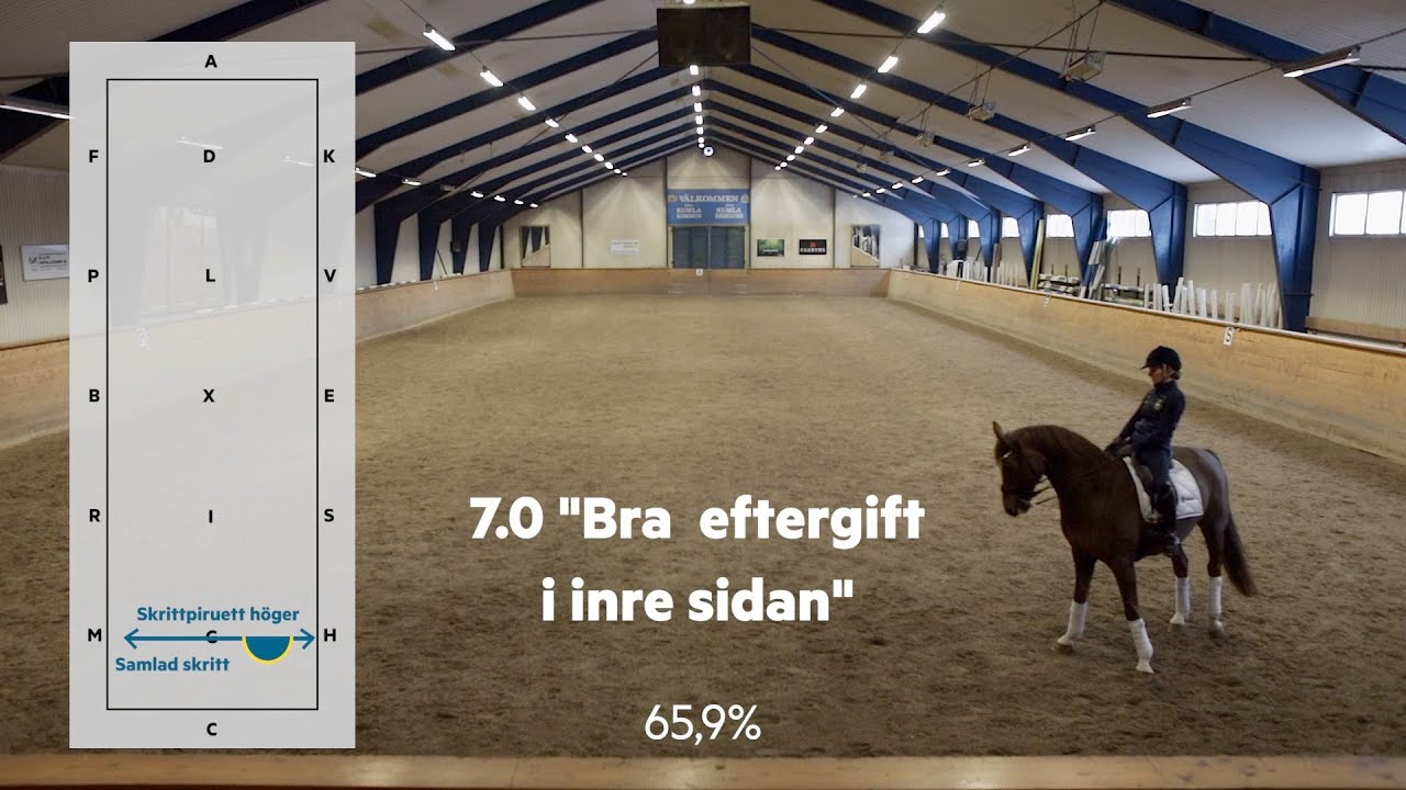 Häng med Emelie Aldenfalk när hon rider Prix S:t Georges