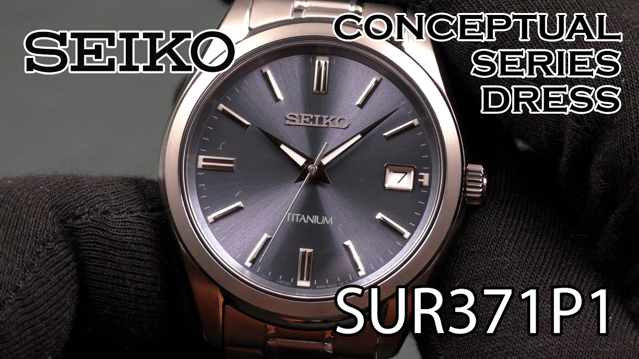 SEIKO SUR371P1 CS Dress TITANIUM
