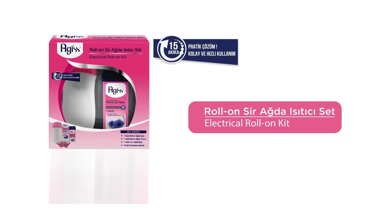 Agiss Roll-On Sir  Ağda Isıtıcı Set