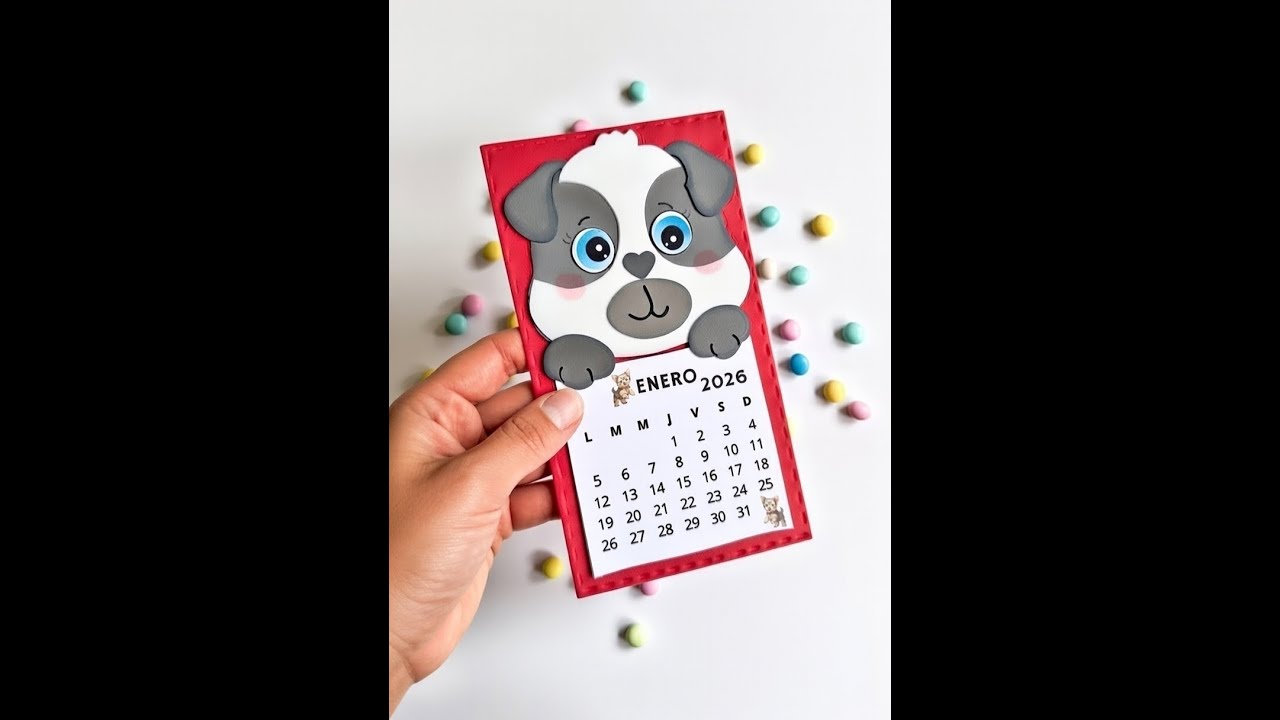 Calendario 2026 con Goma Eva | Manualidad de Año Nuevo ✂️
