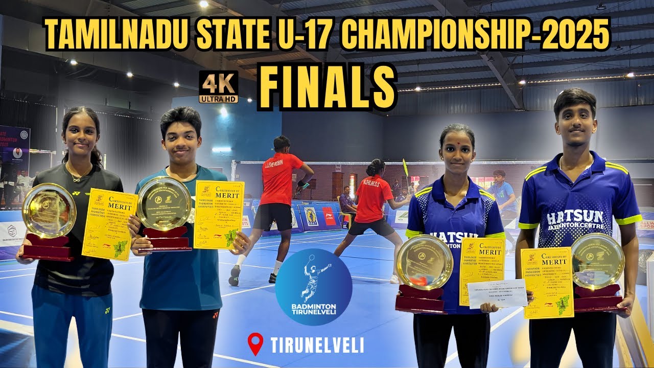 DHEESHITHA/SHAHID IBRAHIM vs YAZHINI/LEVE ROBIN |FINALS| TN STATE U-17 CHAMPIONSHIP-2025-TIRUNELVELI