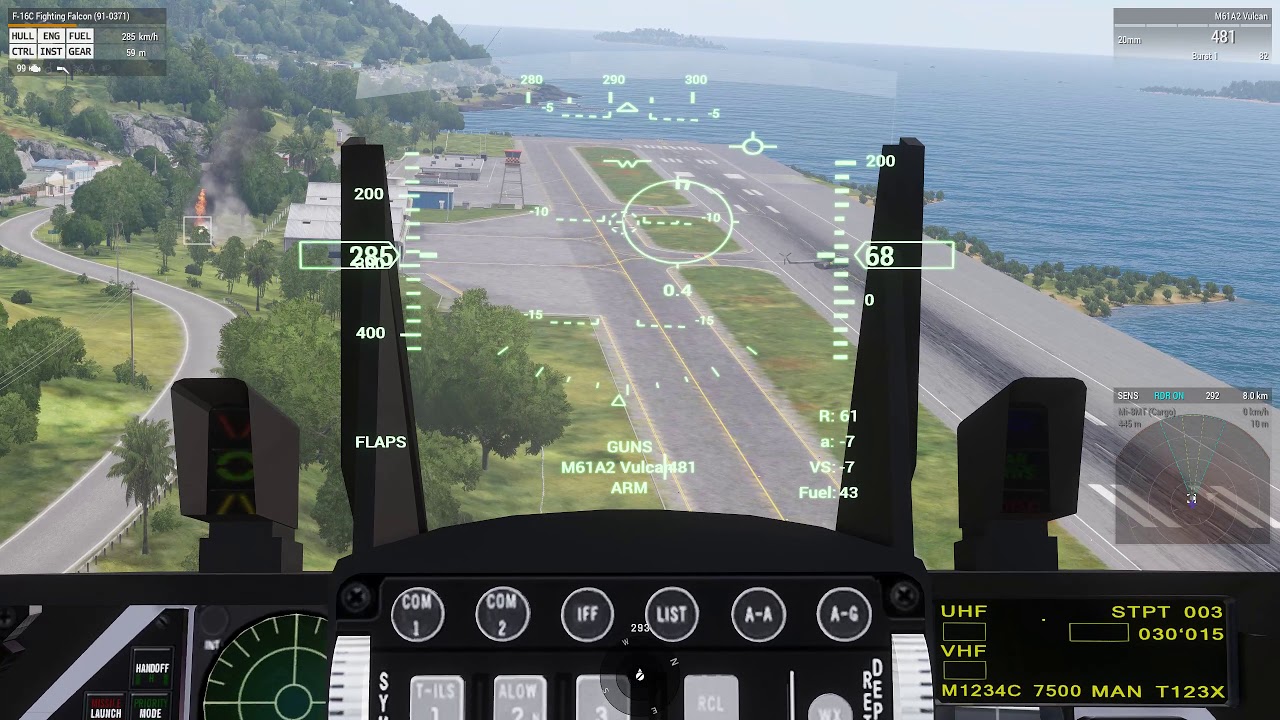 Arma 3: Firewill's F-16C with TrackIR5 and X-56 Rhino HOTAS
