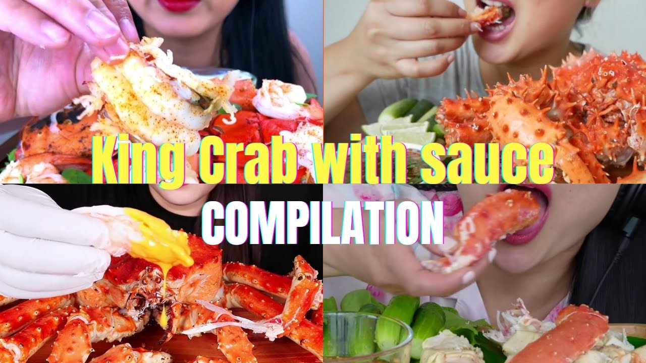 King Crab with Sauce|| Compilation Video|| #asmreatingcompilation