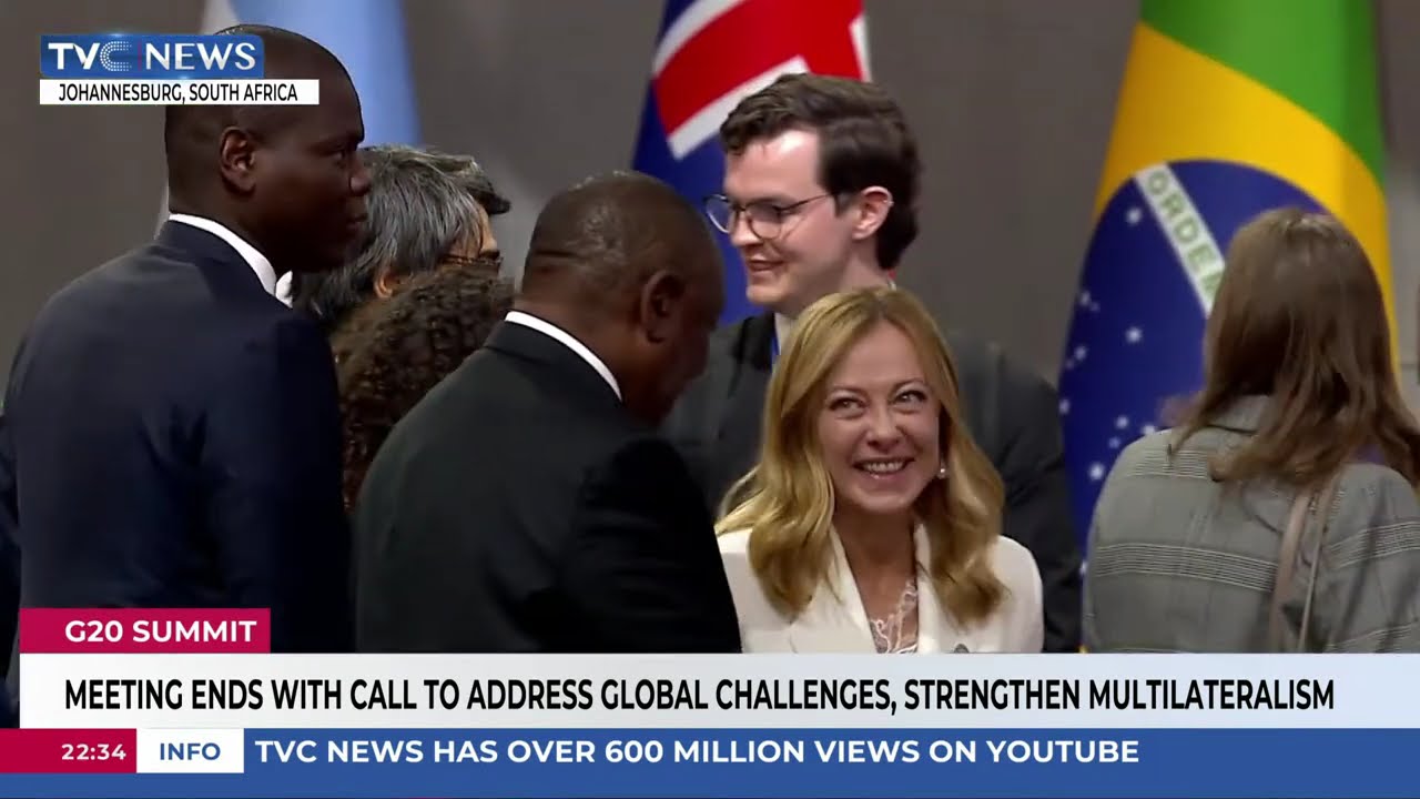 G20 Summit: Meeting Ends With Call To Address Global Challenges, Strengthen Multilateralism