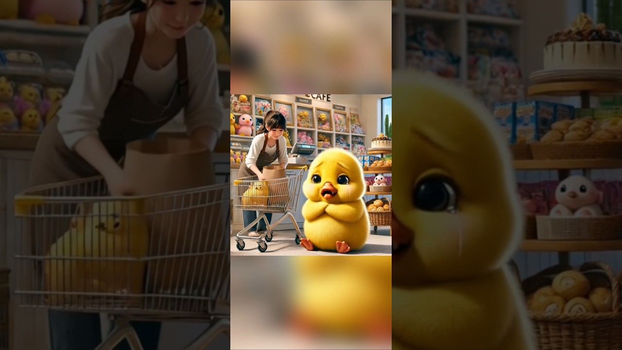 Duckling crying for chips 