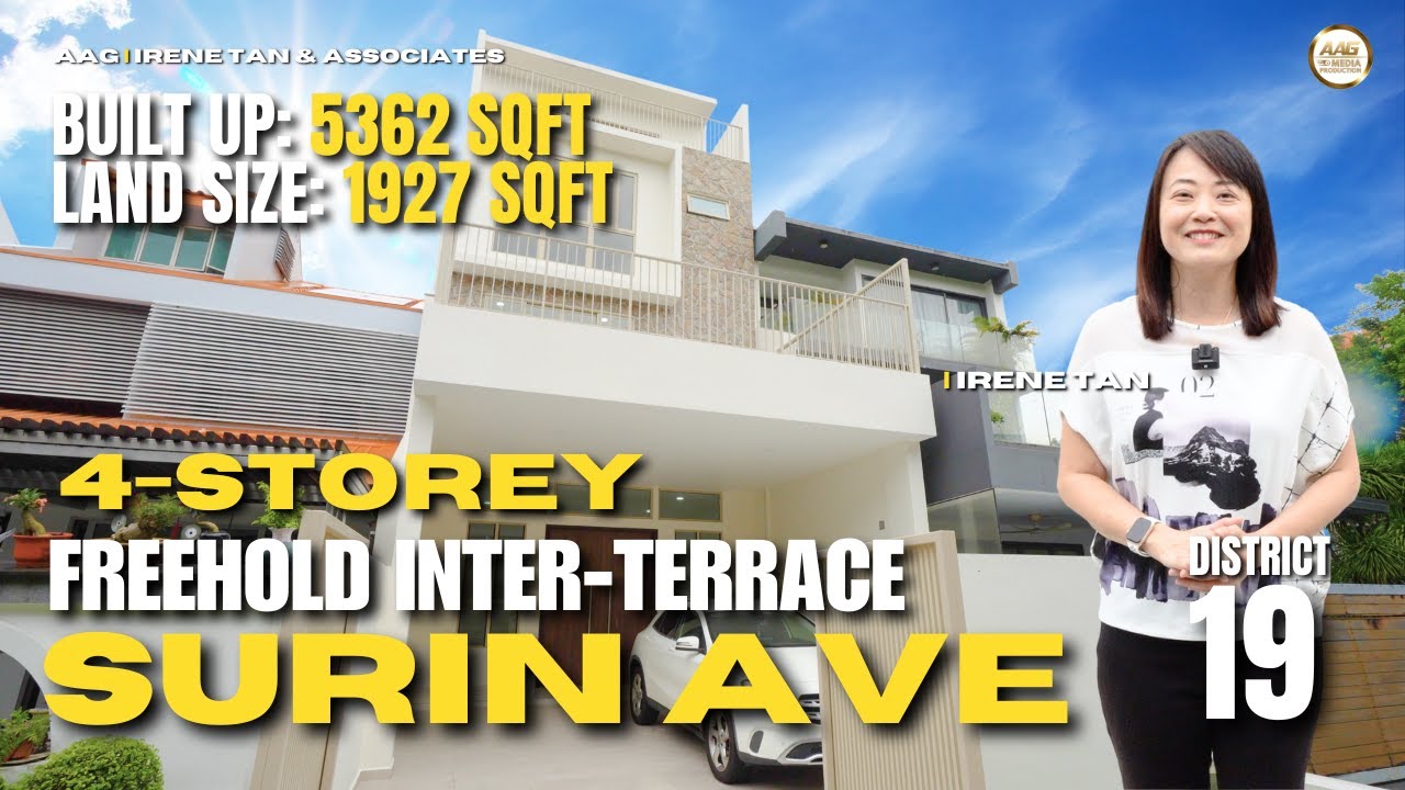 Singapore Landed Property Home Tour | FREEHOLD | 4-Storey Inter-Terrace @ Surin Avenue by Irene Tan
