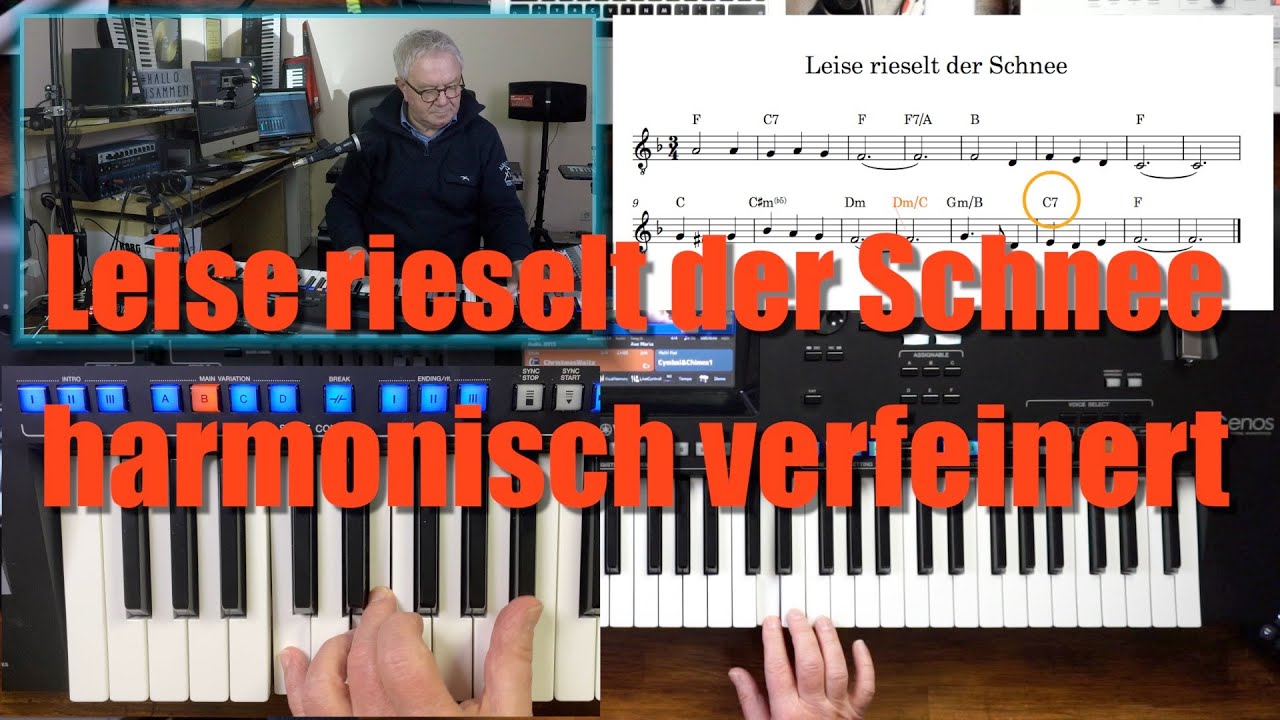 Leise rieselt der Schnee - harmonisch verfeinert (für alle Keyboards)