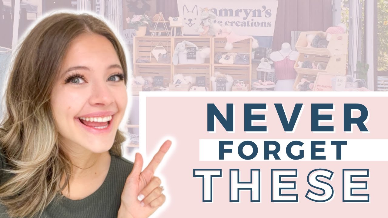 Display Items You Need for Your First Market | What To Bring to A Craft Fair