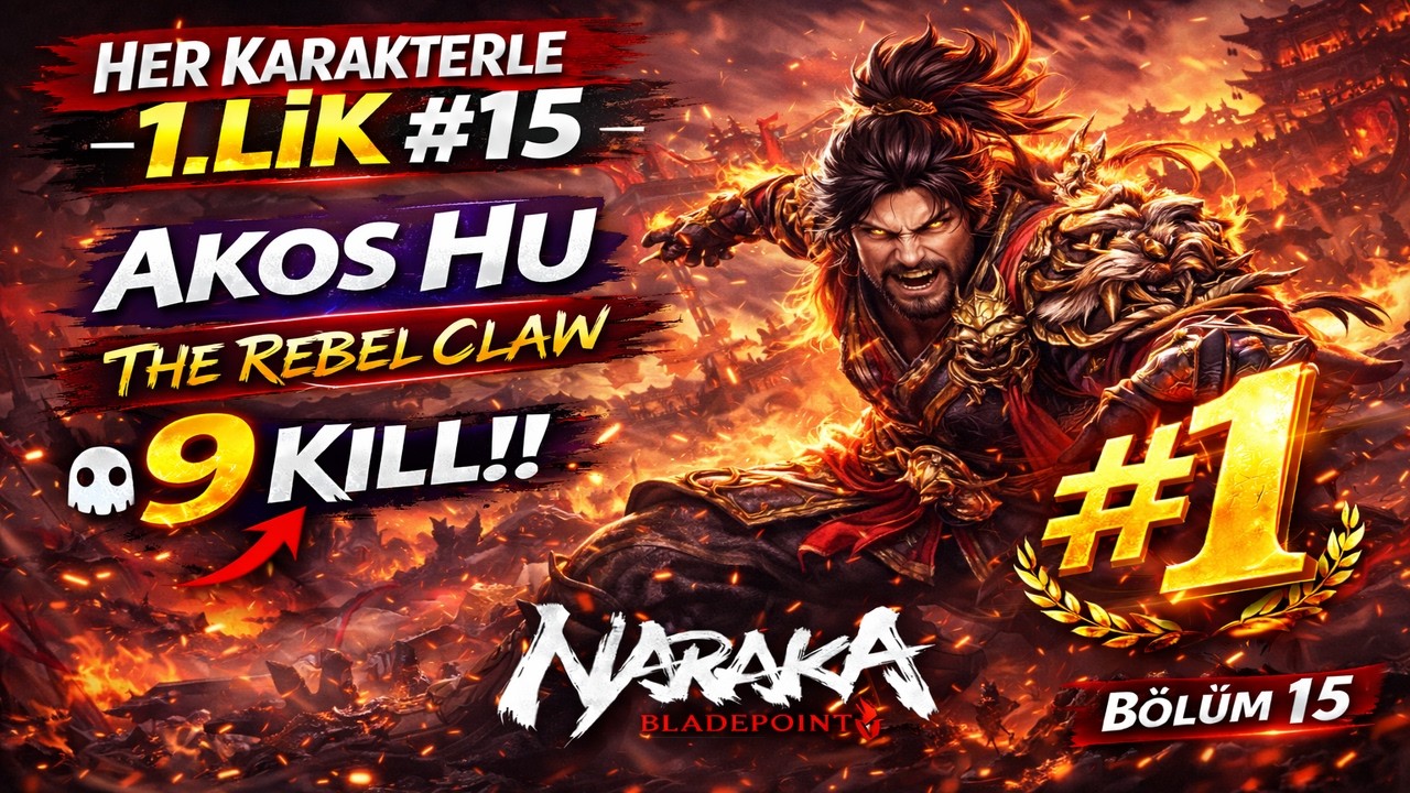 AKOS HU ile 1.LİK! 🔥 9 Kill Solo Win | Her Karakterle 1.Lik #15