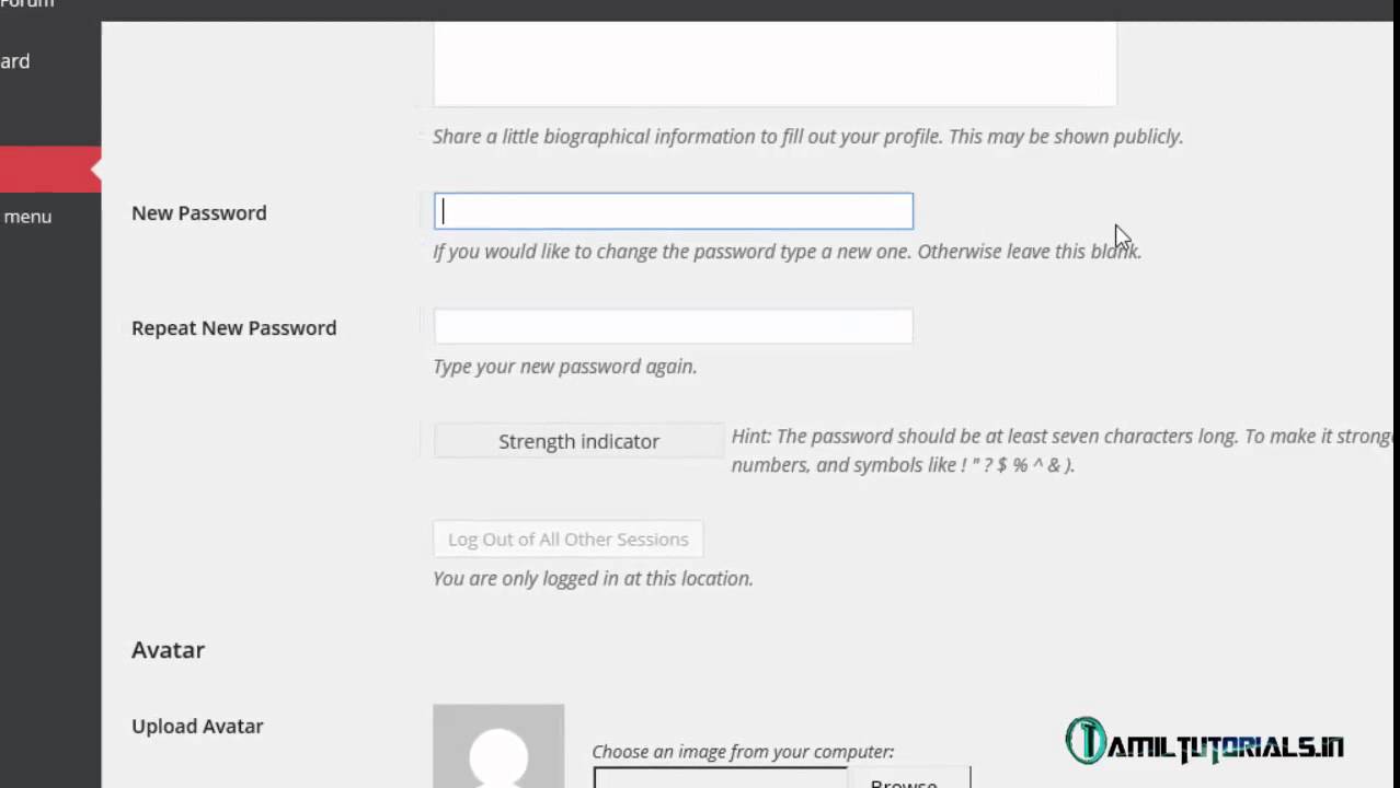 2 Edit Profile  in TTForum