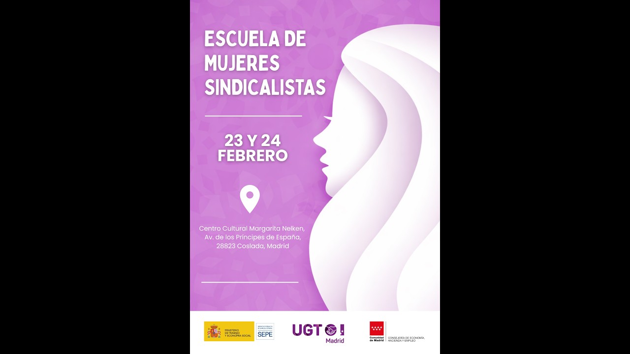 Esther Chaves Secretaria de Igualdad de UGT Madrid Clausura la Escuela de Mujeres Sindicalistas