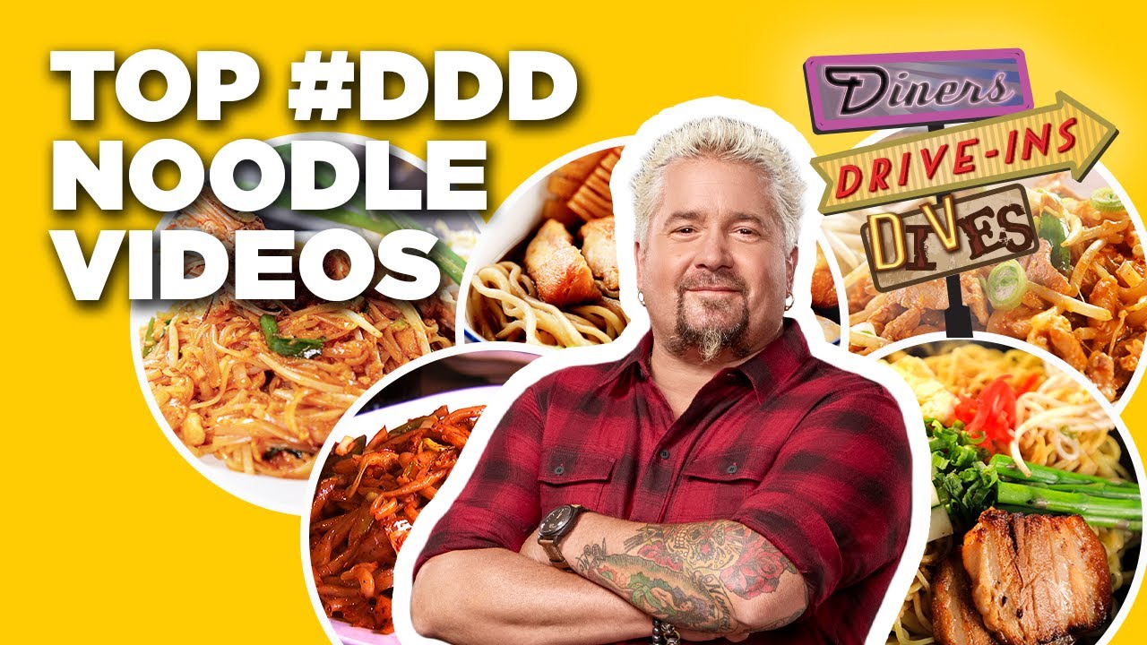 Top #DDD Noodle Videos with Guy Fieri | Diners, Drive-Ins and Dives | Food Network