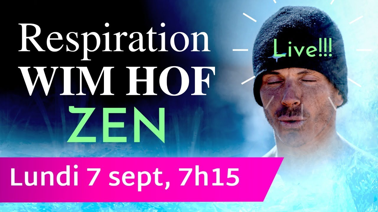 3 cycles de respiration Wim Hof en mode zen 100% relax. 🧘‍♂️ Live.