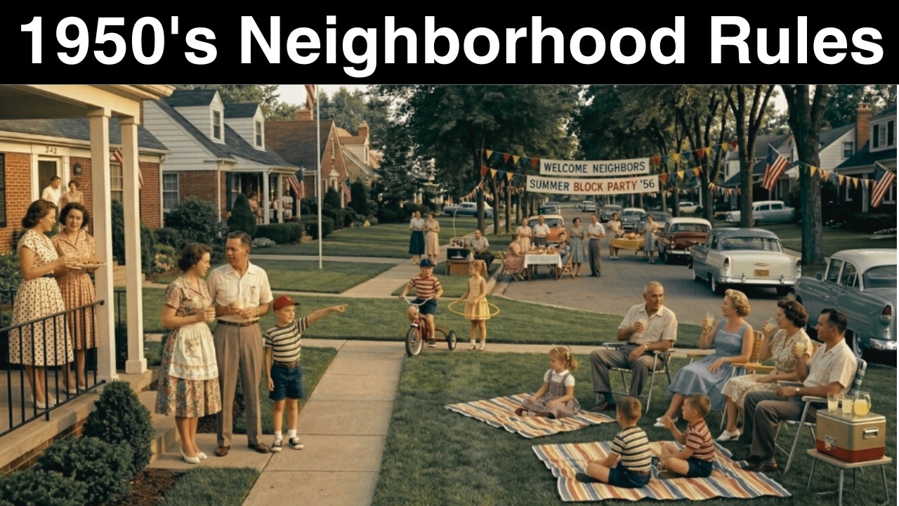The Unspoken Rules Every 1950's American Neighborhood Followed.