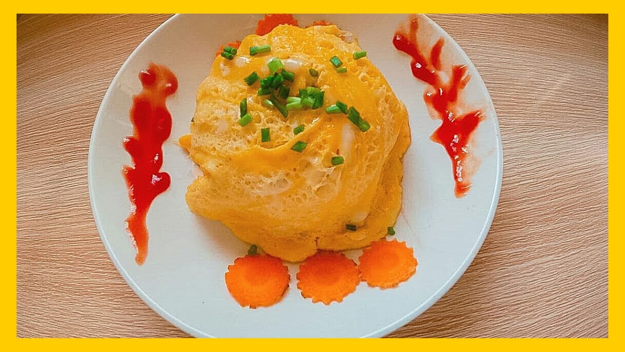 Omurice recipe ::  របៀបធ្វើបាយឆាខ្ចប់ពងទា | korean omelette rice - Eliz's Kitchen