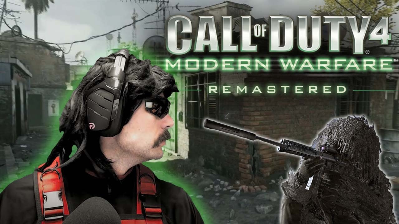 DR DISRESPECT FUNNY CoD 4 REMASTERED MOMENTS!