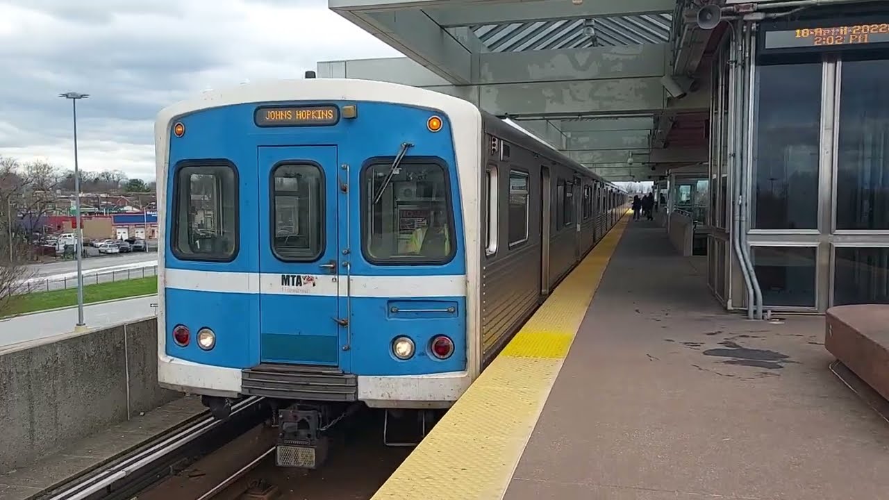 mta maryland metro utv budds at west cold spring station baltimore subway trains