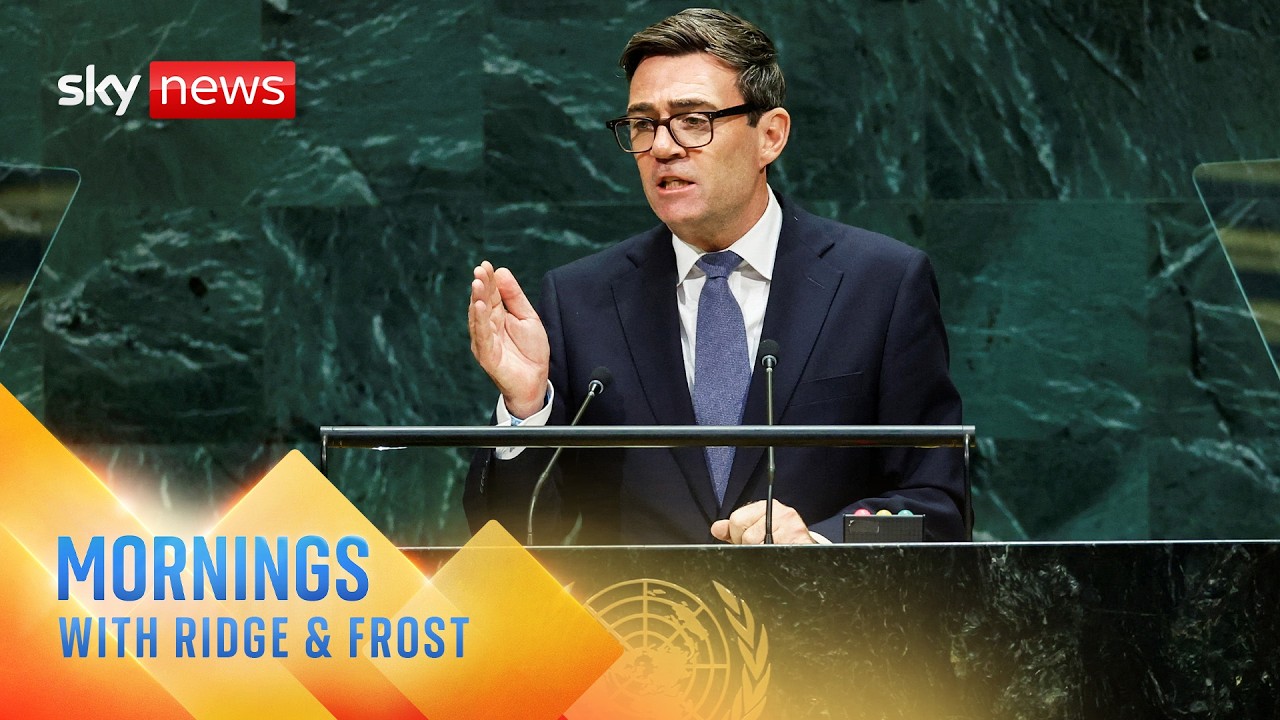 Andy Burnham announces UK-US AI defence partnership in UN speech | Mornings