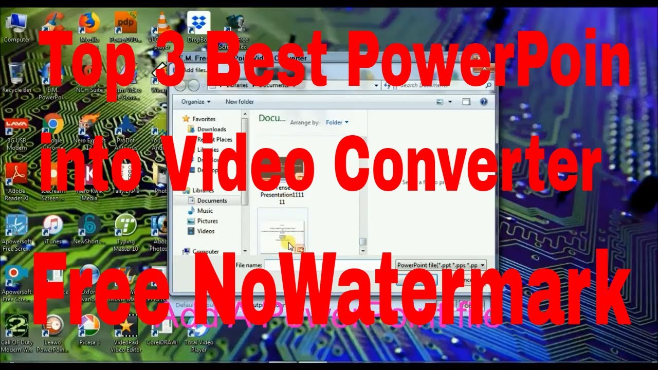 Top 3 Best PowerPoint To Video Converter | Offline Software